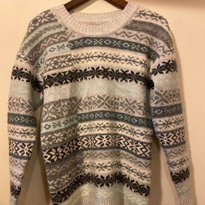 LOFT wool blend "fair isles" sweater